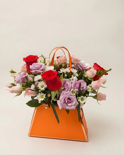 Carmesí en Carterita Floral | OCC-006