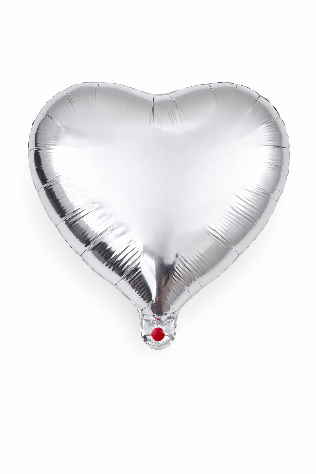 Globo Corazón Plata Claro 1