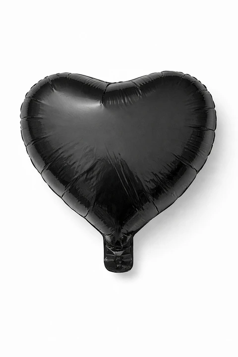 Globo Corazón Negro