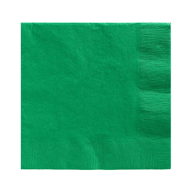 Servilleta Color Verde Oscuro 20 Uni