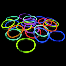 Pulsera Light Stick Tubo Surtido 50 Uni