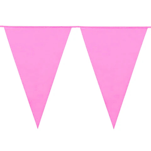 Guirnalda 10 Banderines Rosados 1 Uni