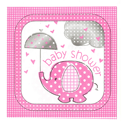 Servilleta Baby Girl Elefante 20 Uni