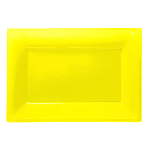 Bandeja Rectangular Amarillo 3 Uni