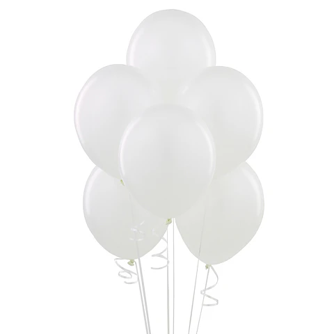 Globo Liso Glam #12 Blanco 50 Uni