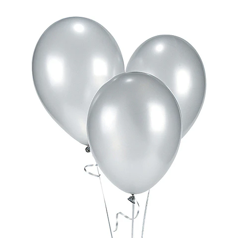 Globo Metalizado Glam #12 Plateado 50 Uni