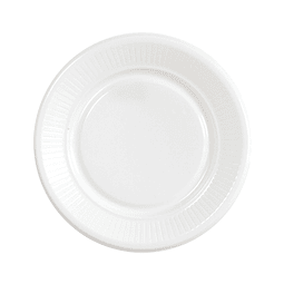 Plato Plastico Blanco 18 Cm 20 Uni