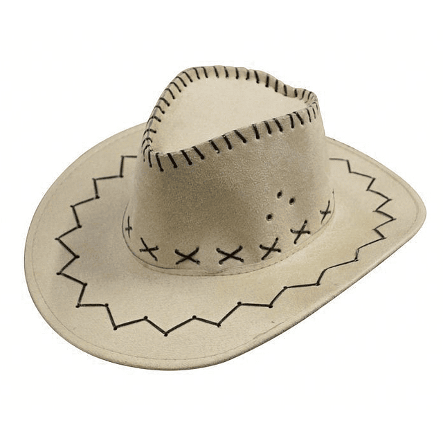 Sombrero Cowboy Beige 1 Uni