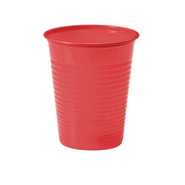 Vaso Plastico Rojo 300 Cc 50 Uni