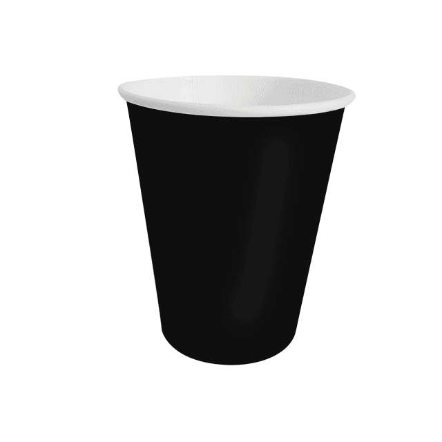 Vaso Polipapel 250Cc Negro 20 Uni