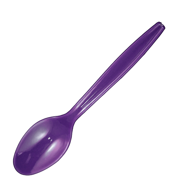 Cuchara Plastica Basic Morado 20 Uni