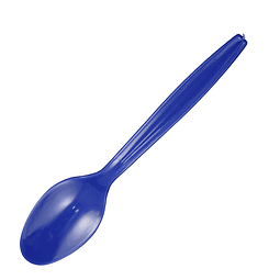 Cuchara Plastica Basic Azul  20 Uni