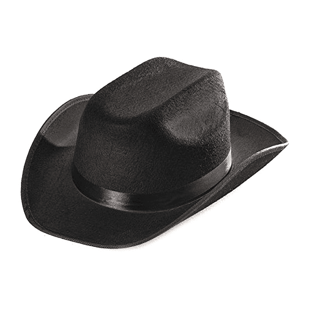 Sombrero Sheriff Negro 1 Uni