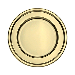 Plato Plastico 18 Cm Metal Oro 10 Uni