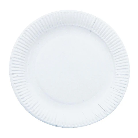 Plato Redondo Cartón Blanco 23cm 20 Uni