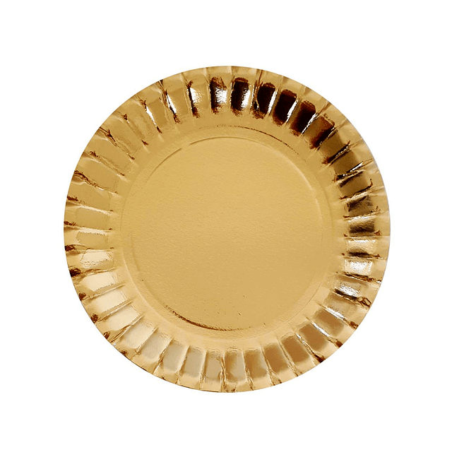 Mini Plato Dorado 13Cm 24 Uni