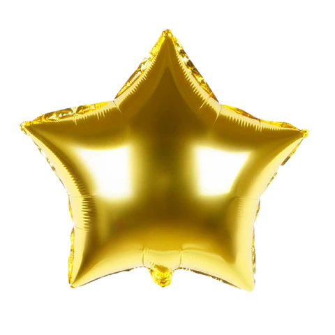 Globo Foil 18" Estrella Dorada 1 Uni