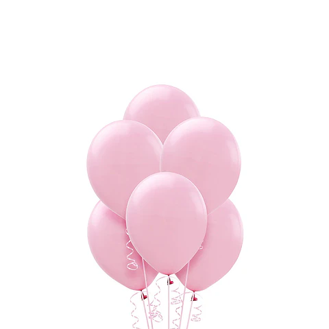 Globo Liso Glam 9 Pastel Color Rosado 25 Uni
