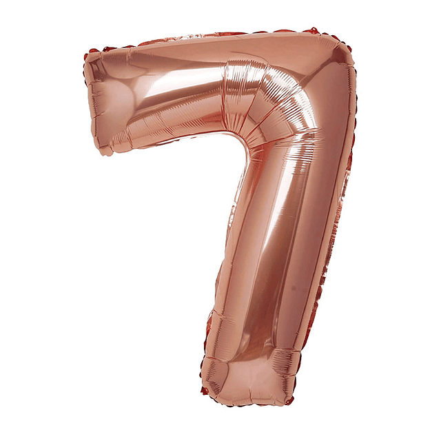 Globo 81Cm Numero 7 Rose Gold 1 Uni