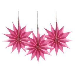 Deco Estrellas Fucsia 6 Uni