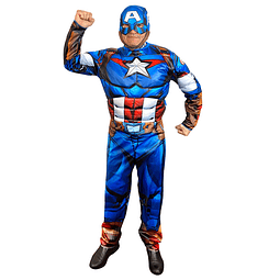 Disfraz Capitán América Adulto Talla Única Deluxe 1 Uni