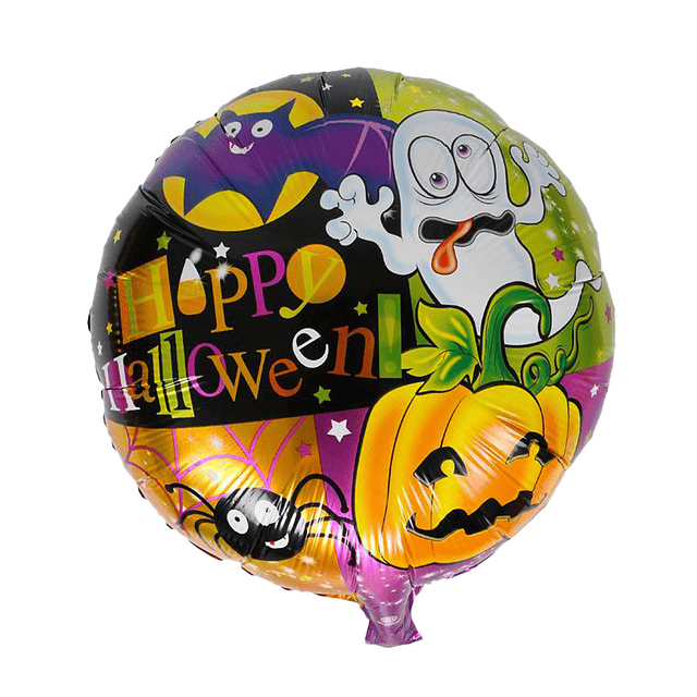 Globo Hwn 18" Happy Halloween 1 Uni