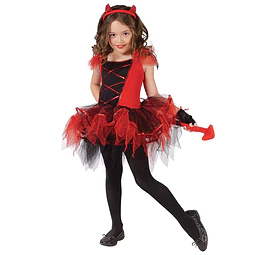 Disfraz Diablita Niña Talla 10-12 1 Uni