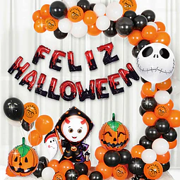 Set Deco Globos F/Hwn Muñeco  1 Uni