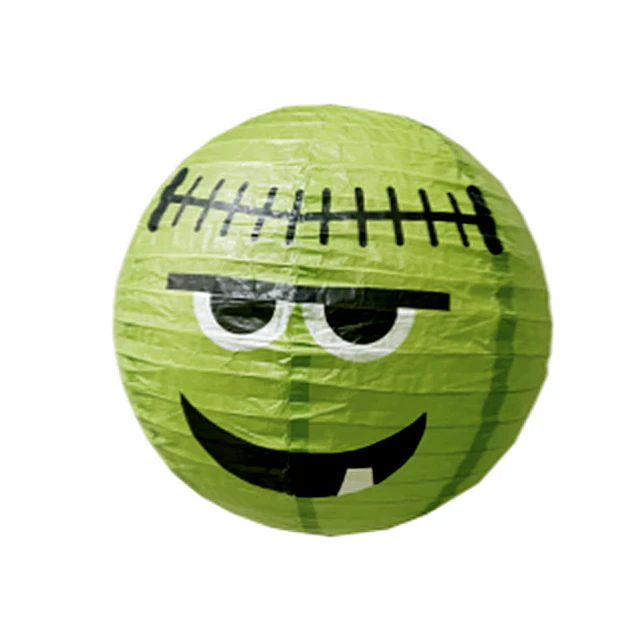 Farol Papel Verde 30cm Imp Frankie 1 Uni