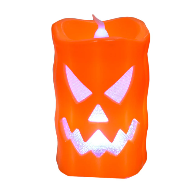 Luminoso Vela Calabaza Diab 1 Uni