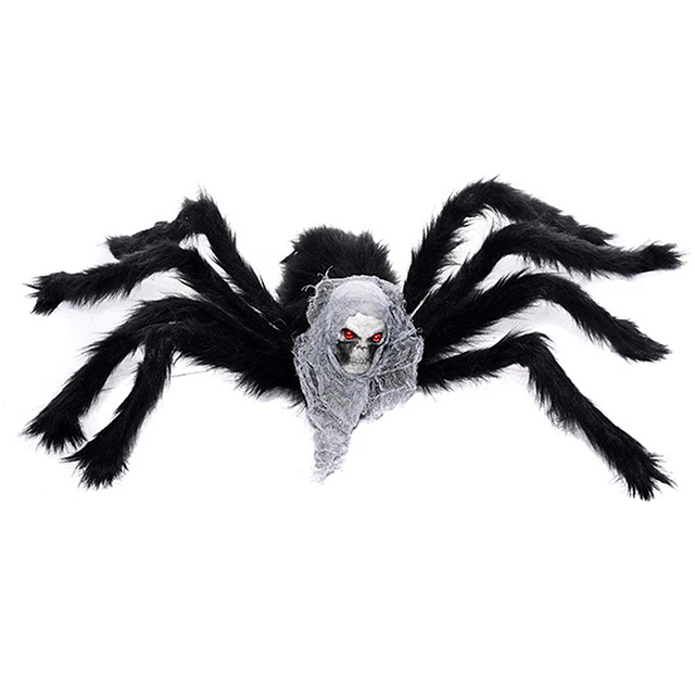 Araña Peluda Con Craneo 75Cm 1 Uni