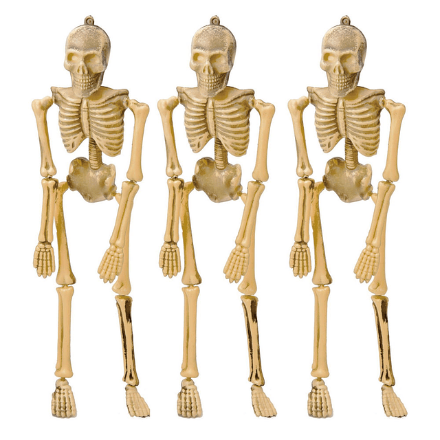 Deco Colgante 3 Esqueletos 11 cm 1 Uni
