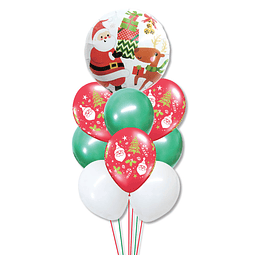 Set 9 Globos Navidad V/P 1 Uni