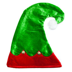 Gorro Duende Verde/Rojo  29x42cm 1 Uni