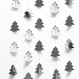 Guirnalda Arbolitos Plateado 