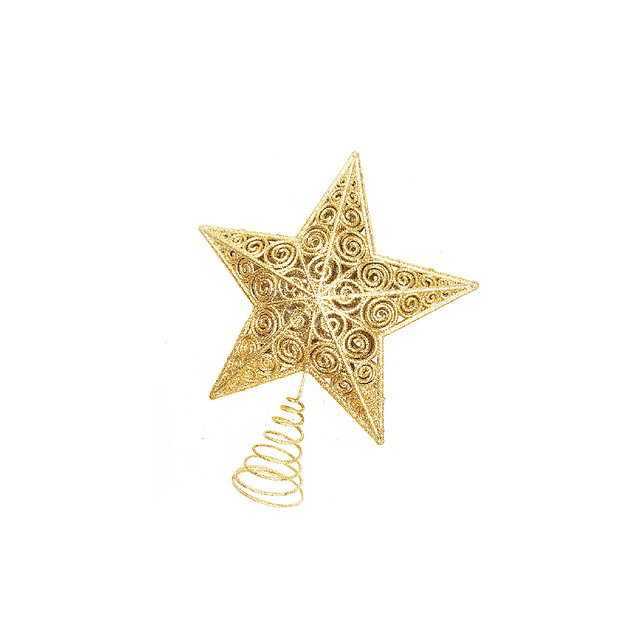 Estrella Árbol Dorada