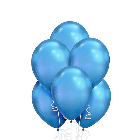 Globo Liso Glam 9 Cromado Celeste 25 Uni