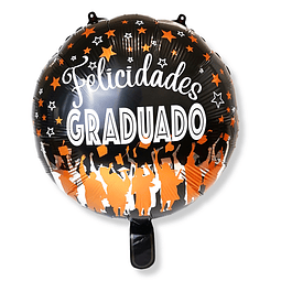 Globo Foil 18"" Feliz Graduado 1 Uni"