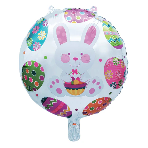 Globo 18" Conejo Pascua Blanco 1 Uni