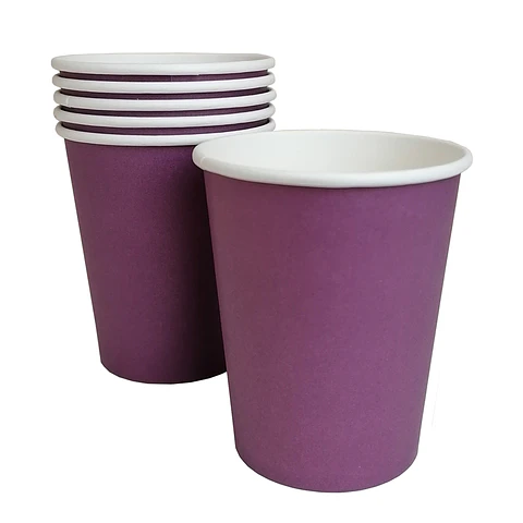 Vaso Polipapel Morado 6 Uni