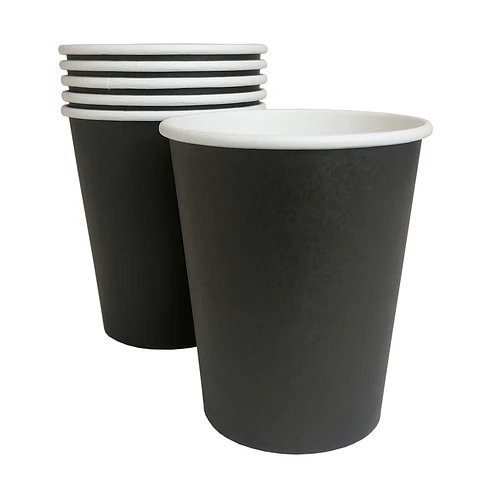 Vaso Polipapel Negro 6 Uni