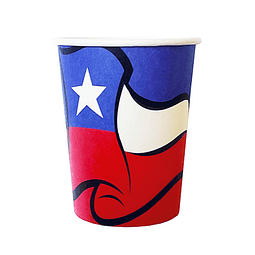 Vaso Bandera Chilena 6 Uni