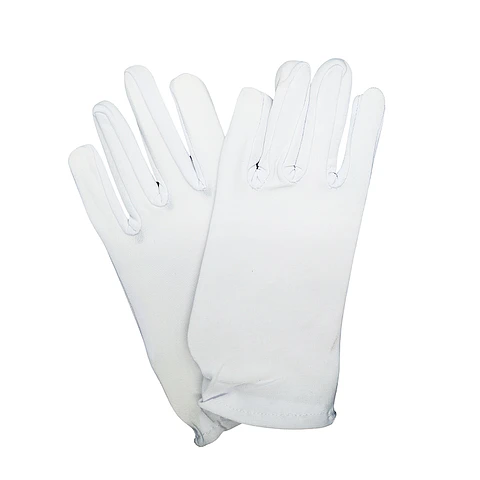 Guante Blanco Liso Corto 1 Uni