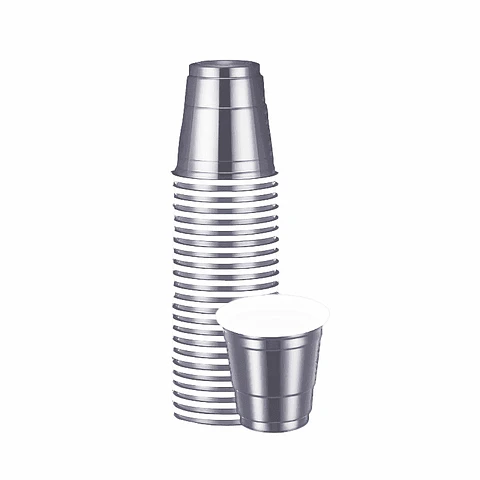 Vasos Bp Shot Plateado 20 Uni