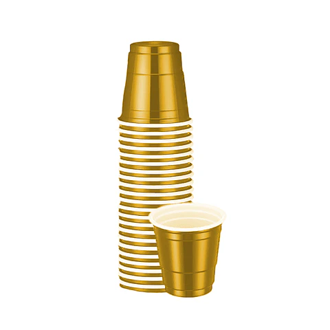 Vasos Bp Shot Dorado 20 Uni
