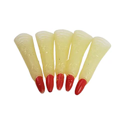 Dedos Bruja Gid Uñas Rojas 10 Uni