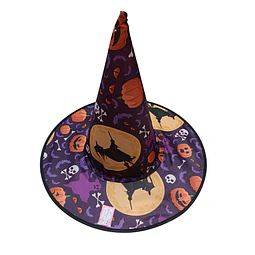 Sombrero Bruja Morado Imp Colores 1 Uni