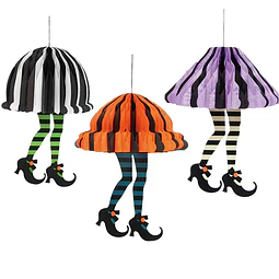 Deco Papel Piernas Brujas 1 Uni