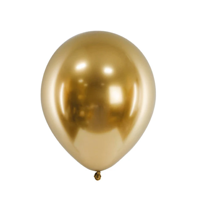 Globo Liso Glam 9 Cromado Dorado 25 Uni