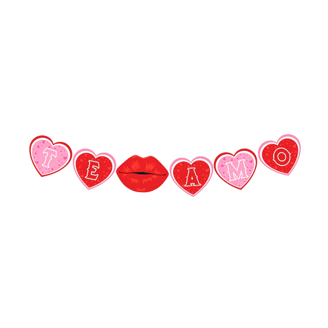 Guirnalda Beso Te Amo 1 Uni